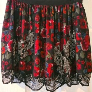 River Island floral skirt
